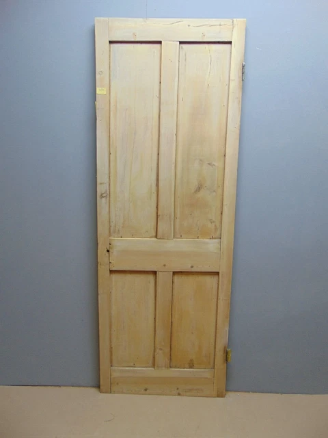 Door  27 3/4" x 77"  Pine Victorian Door 4 Panel Internal Wooden ref 164D