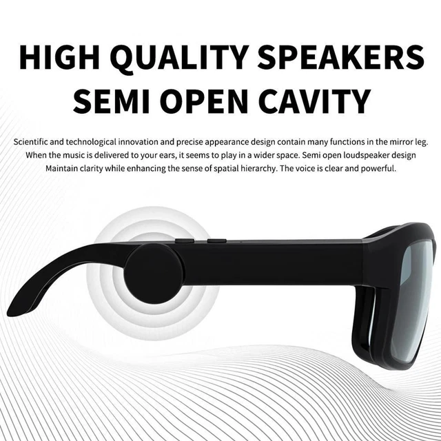 Mens Audio Sunglasses .Smart Bluetooth Headphone Glasses- J2R0