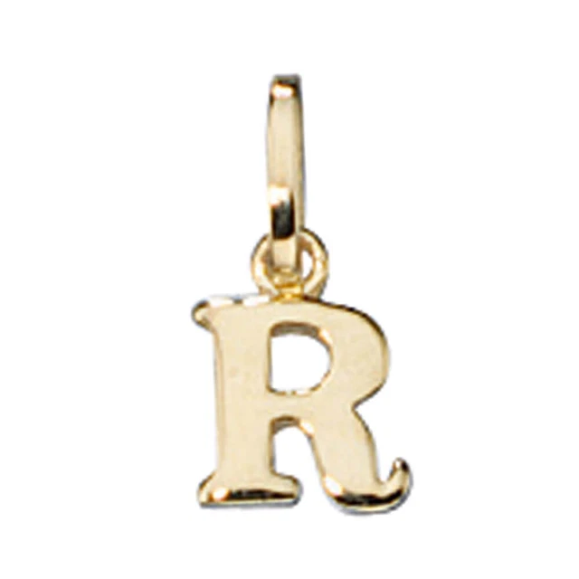 LETRA &R& CADENAS Colgantes de Oro, 333 Oro, un Colgante, Unisex EUR 50 ...