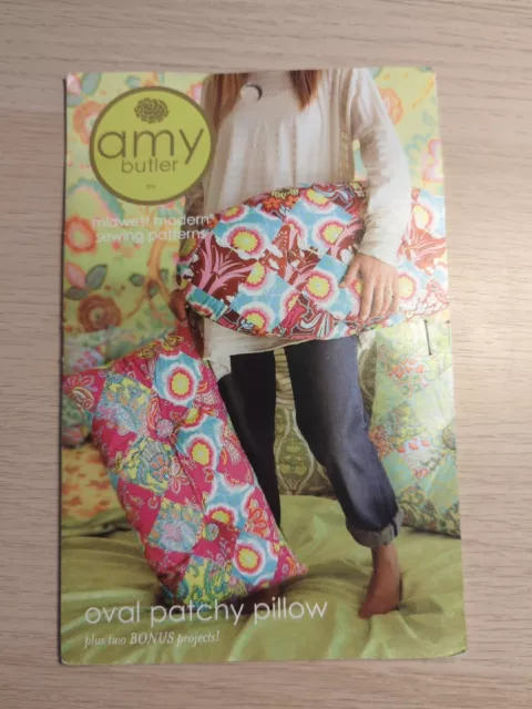 Amy Butler #AB047PA Oval Patchy Pillow Plus 2 Bonus Projects