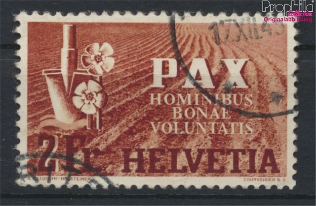 Suisse 456 oblitéré 1945 cessez-le-feu (9909970