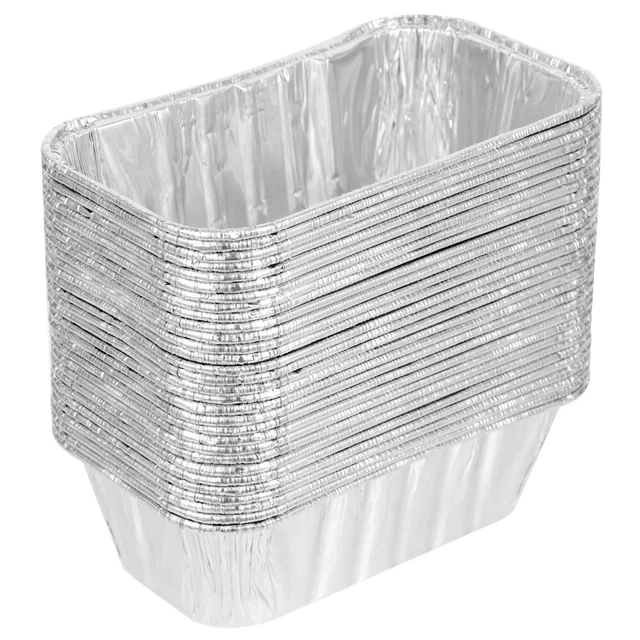 30 Pcs Food Containers Tin Bread Loaf Container Cake Container Tray