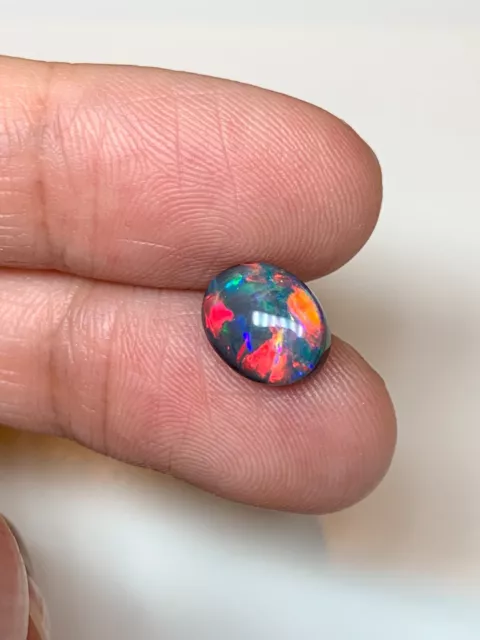 Top Red Gem. Lightning Ridge Black Opal. 1.97 Ct