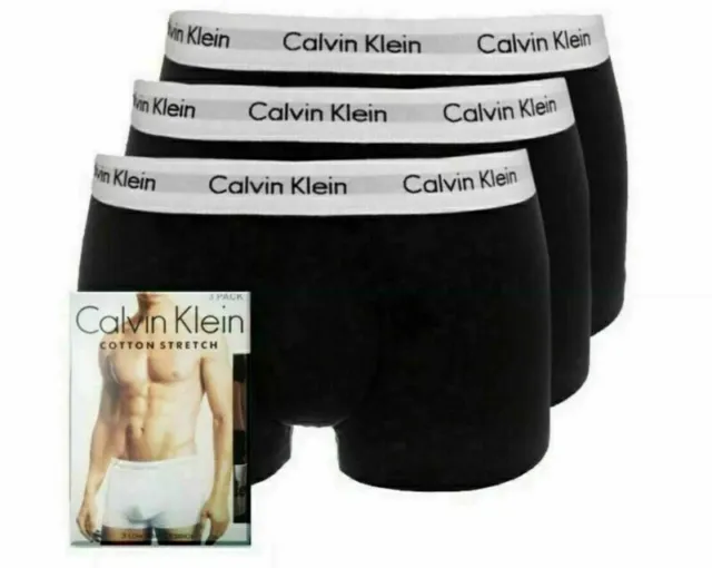 2024 Calvin Klein Boxershorts Unterwäsche Unterhosen CK 3er Pack Low Rise Trunks