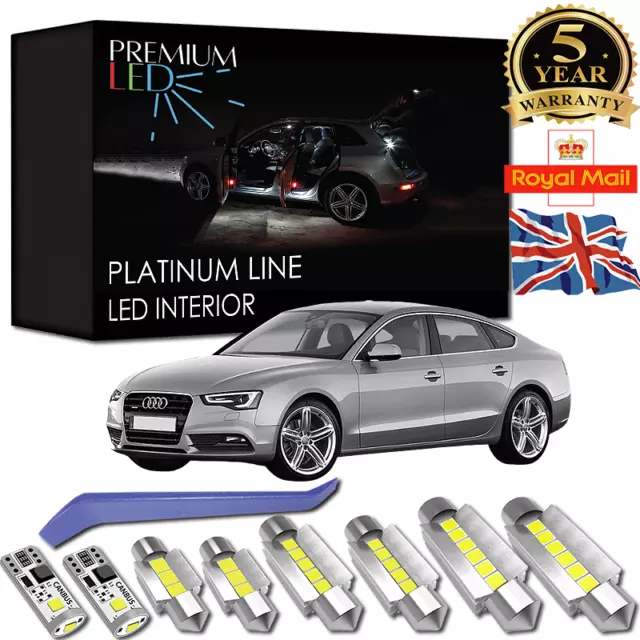 Audi A5 LED Interior Kit Premium 16 Bombillas SMD Blanco Error Free CANBUS SET