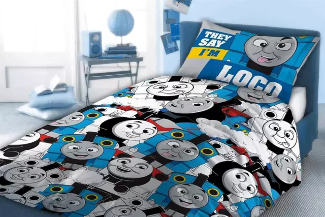 Thomas The Tank Engine & Friends Loco set copripiumone singolo biancheria da letto per bambini