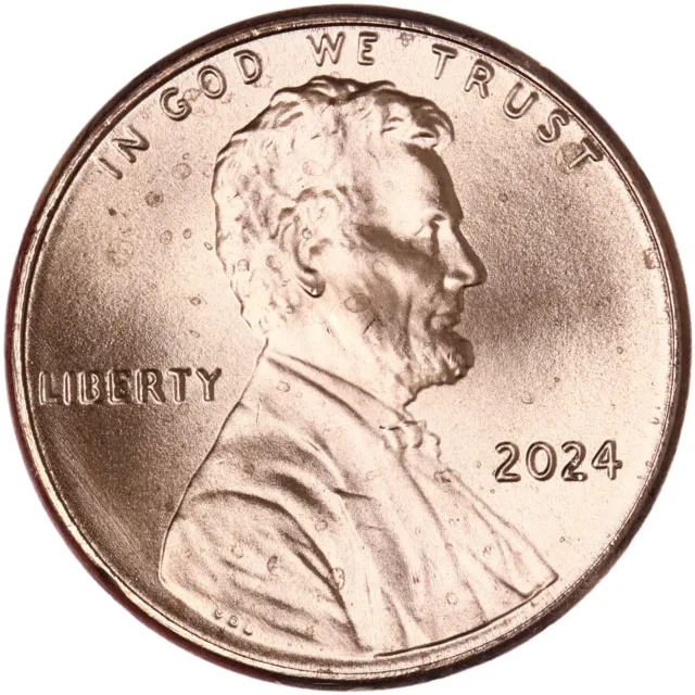 2024 (P) Lincoln Shield Cent Brilliant Uncirculated Penny See Pics T076