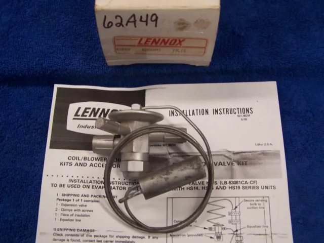 New Lennox 62A49 TXV Expansion Valve 041239-21 BIVE-2 1/2-GA 2.5-Ton R-22 R407C