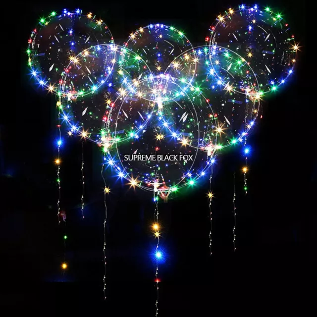3-Pack New LED Balloons Light Up Valentines Christmas Wedding Birthday Party
