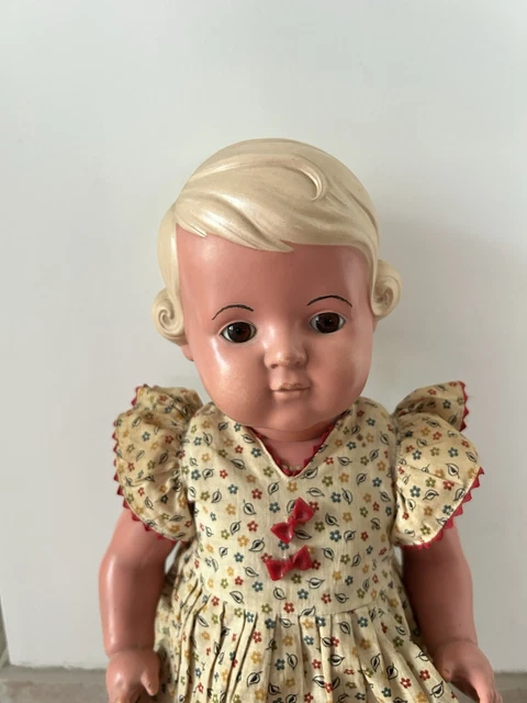 Poupée Ancienne Rare SNF Dominique - Garçon En Celluloïd, Tenue D'origine