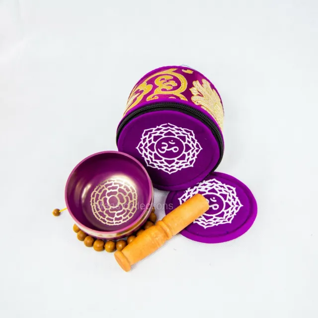 Crown chakra  Tibetan Handmade singing bowl sound healing,meditation, yoga