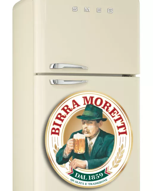 Bieri  Moretti label Beer lager Colour logo Wrap Fridge Freezer Sticker or wall
