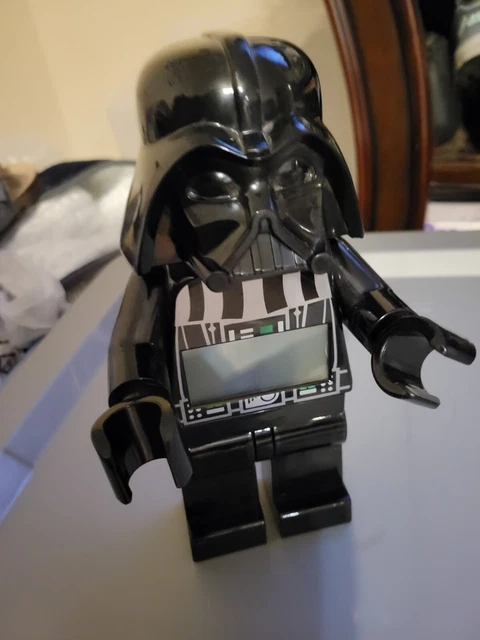 LEGO Star Wars Darth Vader Digital Alarm Clock 9" Mini Figure TESTED & WORKING