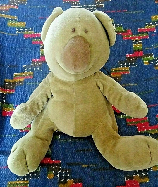 Ib/ Doudou Peluche  Paresseux Koala Happy Horse Beige Marron Kaki  28 Cm Ttbe