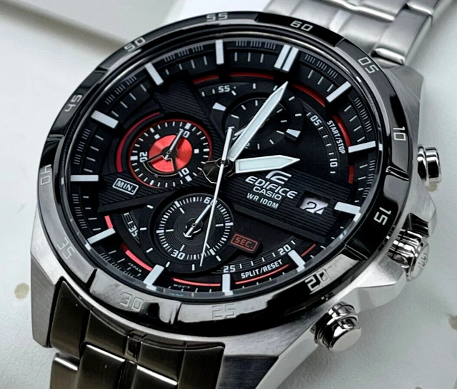 Orologio Casio Efr-556Db-1Avuef Edifice Da Uomo Cronografo Quarzo Analogico Quadrante Nero