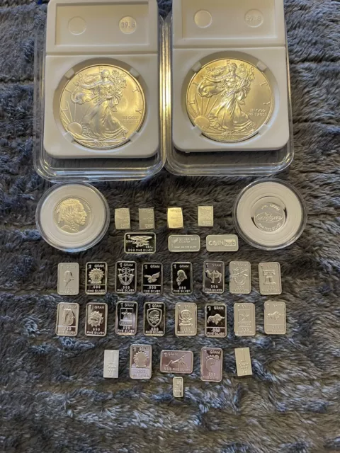 american silver eagle lot 2 +silver