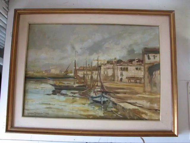 Quadro Olio Su Tela Di Orfeo Manfredi 1974