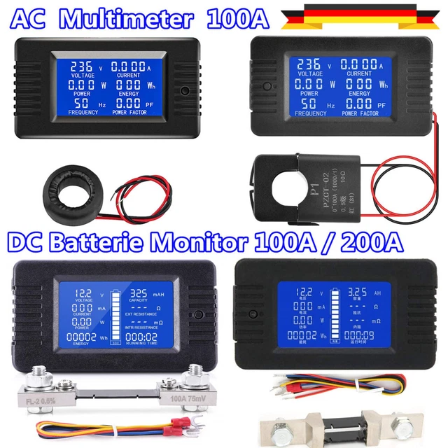 PZEM-061 100A AC80 AC Power Monitor Digital Display Voltmetro Amperometro Misuratore Di Potenza Con Trasformatore Di Corrente - Foto 9