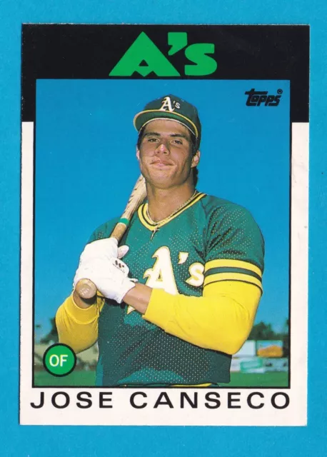 Jose Canseco 1986 Topps Traded Rookie Card #20T Athletics A's Rc Set Breaks