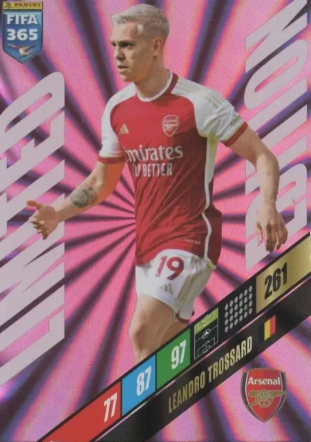 Panini FIFA 365 ADRENALYN XL 2024 Limited Edition Trossard Arsenal London