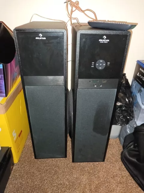 Auna Line A 100 2.0 tower speakers 