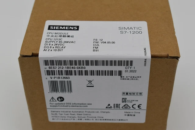 CPU SIMATIC S7-1200 Simens 1212C 6Es7 212-1He40-0Xb0 (6Es7212-1He40 ...