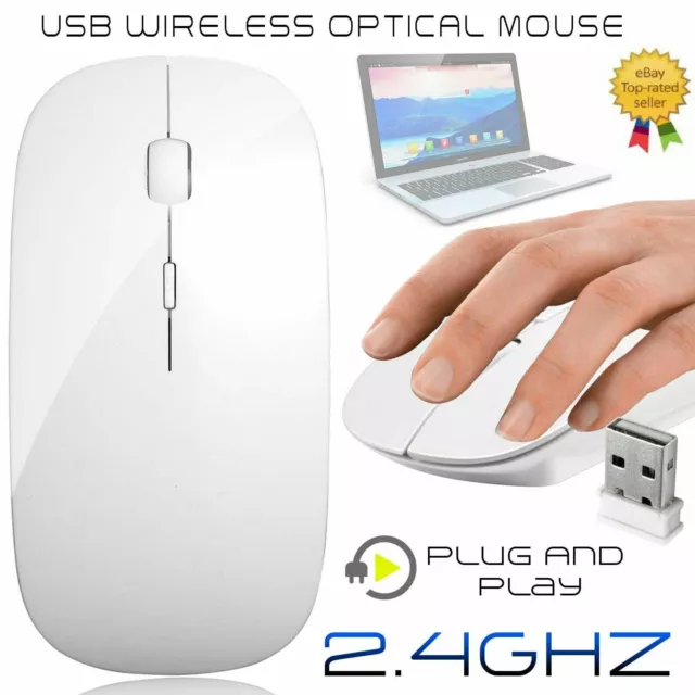 2.4 GHz Wireless Cordless Mouse Mice Optical Scroll For PC Laptop Computer + USB