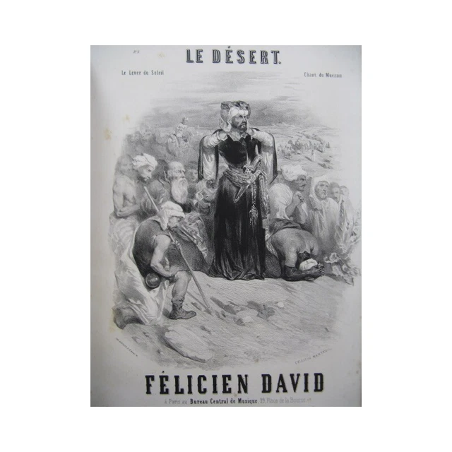 DAVID Félicien Le Désert Nanteuil Opéra Chant Piano ca1845