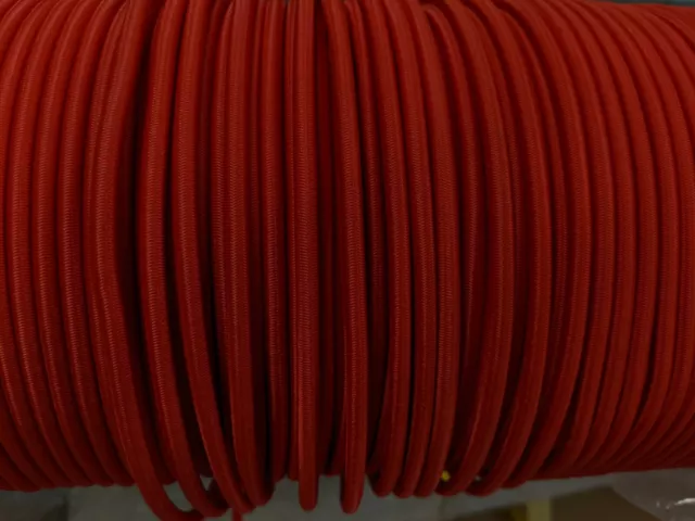 RED  3/16 Premium Marine Grade Bungee Shock Cord UV  RED -- CUT per Foot