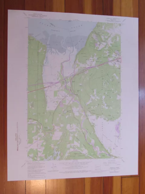 Nisqually Washington 1976 Original Vintage USGS Topo Map