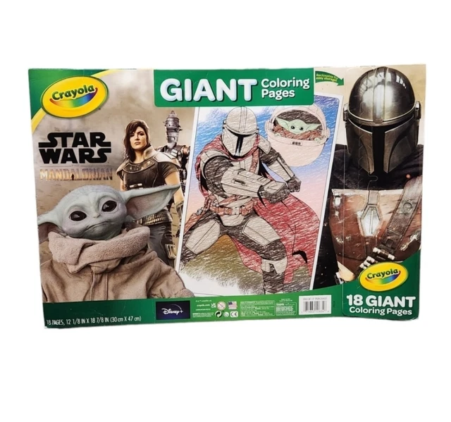 Crayola Star Wars The Mandalorian Giant Coloring Page vrogue.co