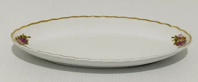 Crown Regal Small Oval Tray TRINKET DISH Fine China 20cm Made in Romania
