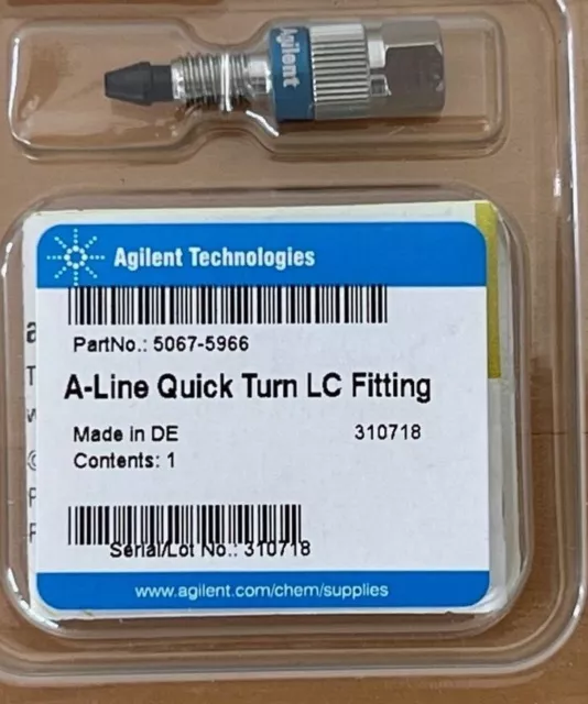 New Agilent 5067-5966 A-Line Quick Turn LC Fitting - SEALED Quick Connect Best!! 2