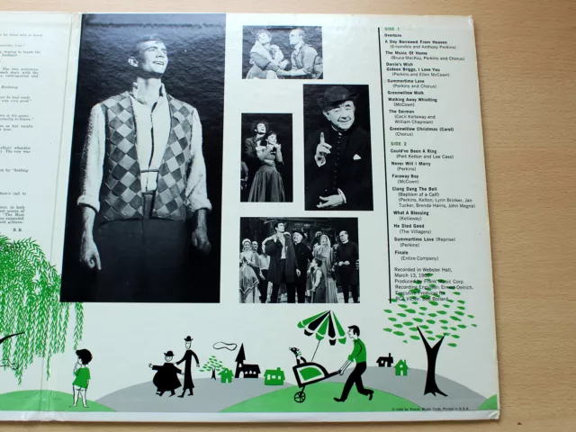 EX- !! Greenwillow/1960 RCA Victor Original Cast Gatefold LP/Frank Loesser 3