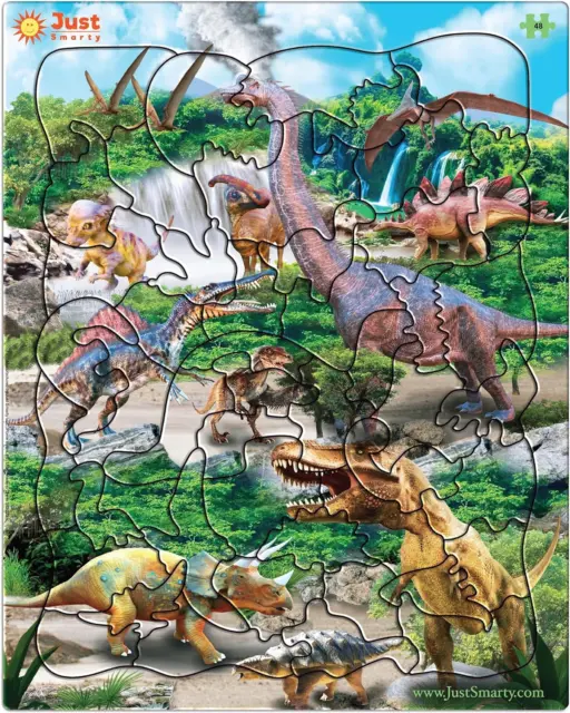 100 Piece Jigsaw Puzzles for Kids Ages 4-8 The Age of Dinosaur Puzzles for  To