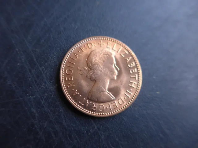 1967 Queen Elizabeth Halfpenny.  Bright Uncirculated