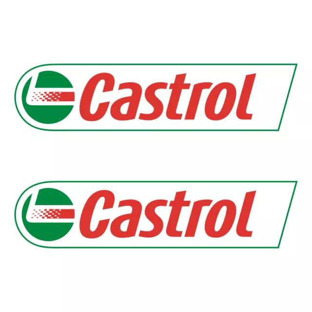 Stickers plastifiés CASTROL - 16cm x 4cm