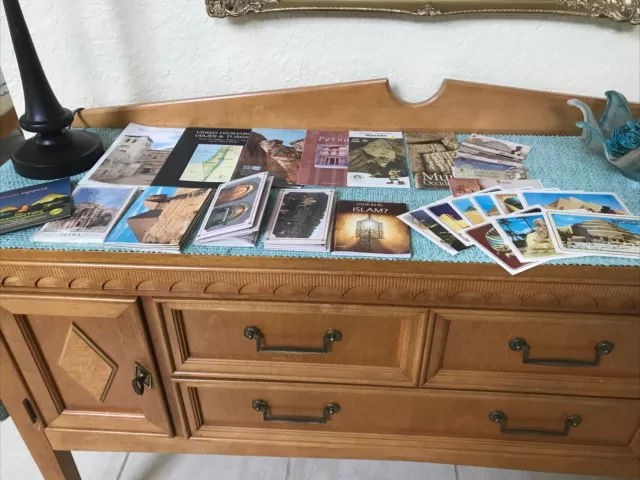 LOT-25+ Items from Holy Land/Egypt Travel Brochures Some In Spanish