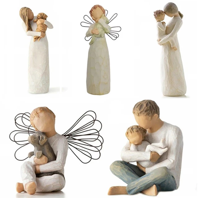 di mamma e figlio Statuetta Artigianato in resina Ornamento per la casa