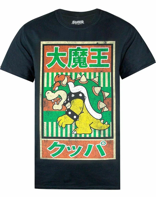 SUPER MARIO T Shirt Mens Bowser Japanese Poster Adults Merch Clothing £