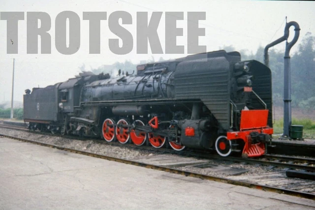 35mm Slide CR China Chinese Railways Steam Loco QT 3175 Luzhou 2002 Orig