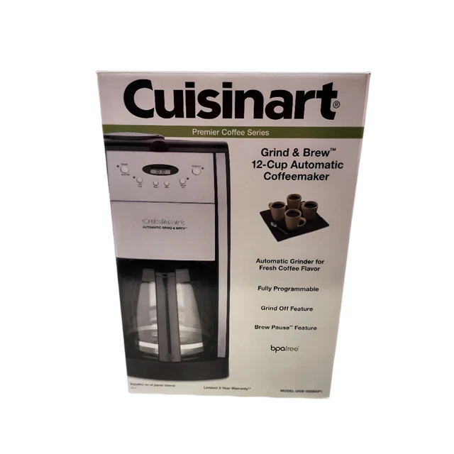 GRIND & BREW Automatic Coffee Maker with Built In Grinder, 12 Cup