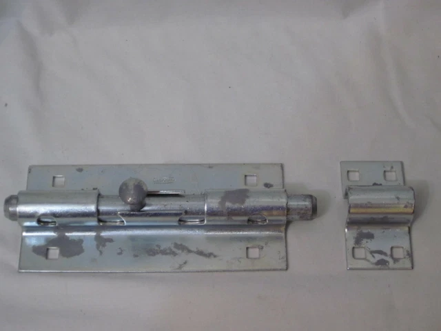 8" Extra Heavy Barrel Bolt National Zinc Plated door lock hardware security
