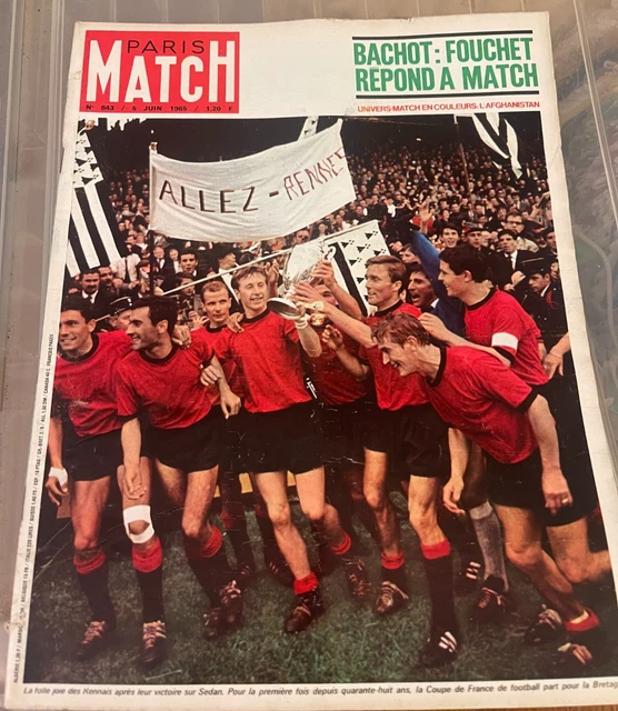 Affiche Vintage Stade Rennais – Poster équipe Saison 1974/75
