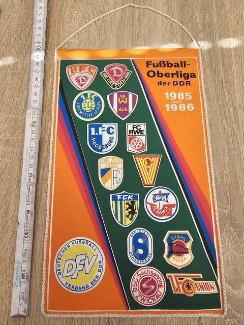 Wimpel FC Magdeburg v Athletic Club Bilbao UEFA Cup 1986/87 Größe 48 cm