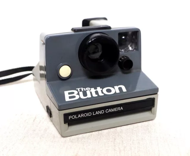 Vintage POLAROID THE BUTTON Instant Film Camera Takes SX-70 film