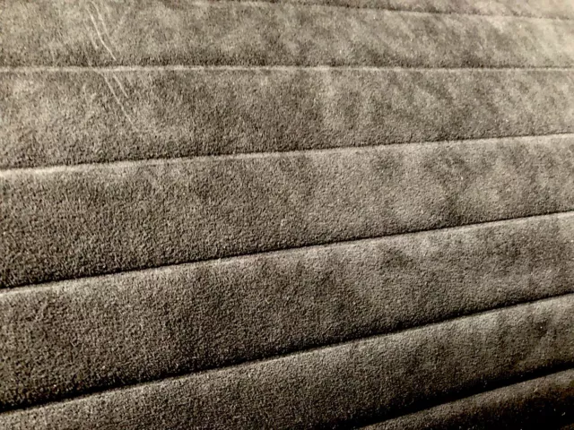 MERCE AL METRO tessuto ORIGINALE Alcantara nero profondo cover trapuntata  larga 142 cm! EUR 79,90 - PicClick IT