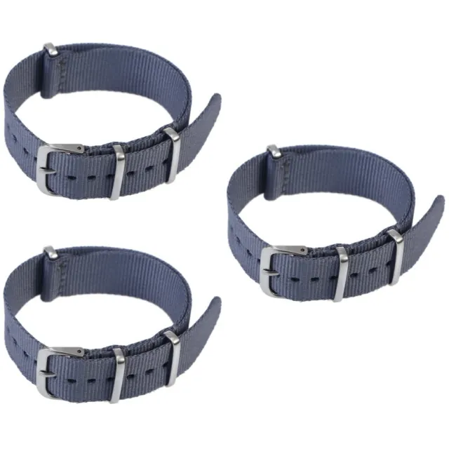 Set of 3 Replacement Watch Band Heavy Duty Strap Water Proof