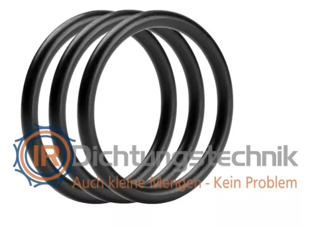 O-Ring Nullring Rundring 28,0 x 2,5 mm Viton® 75 Shore A schwarz (3 St.)