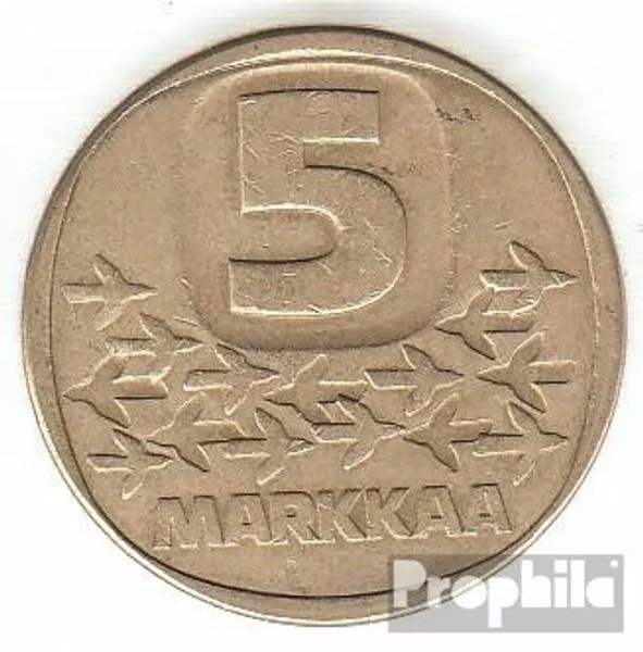 Finnland KM-Nr. : 57 1984 sehr schön Aluminium-Bronze 1984 5 Markkaa Eisbrecher